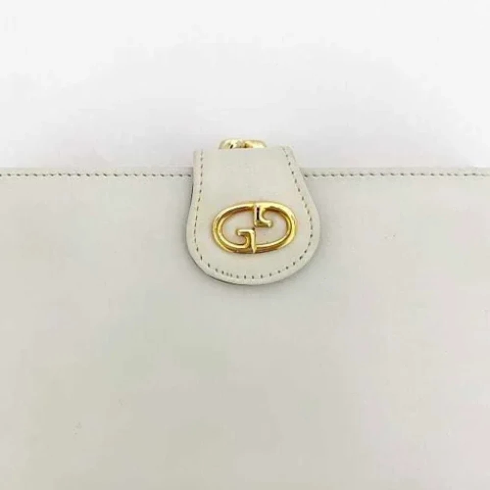 Gucci Vintage Pre-owned Leather wallets White Dames