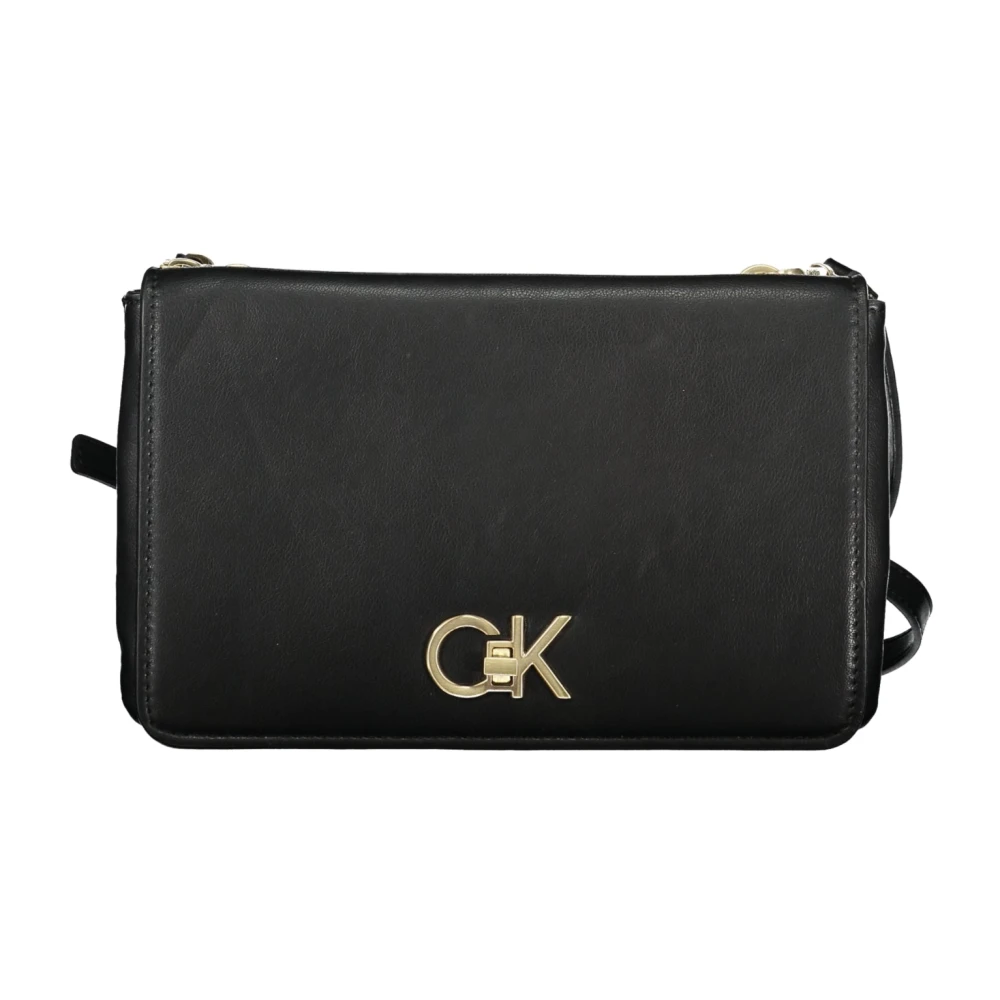 Calvin Klein Svart dam crossbody väska med dragkedja Black, Dam