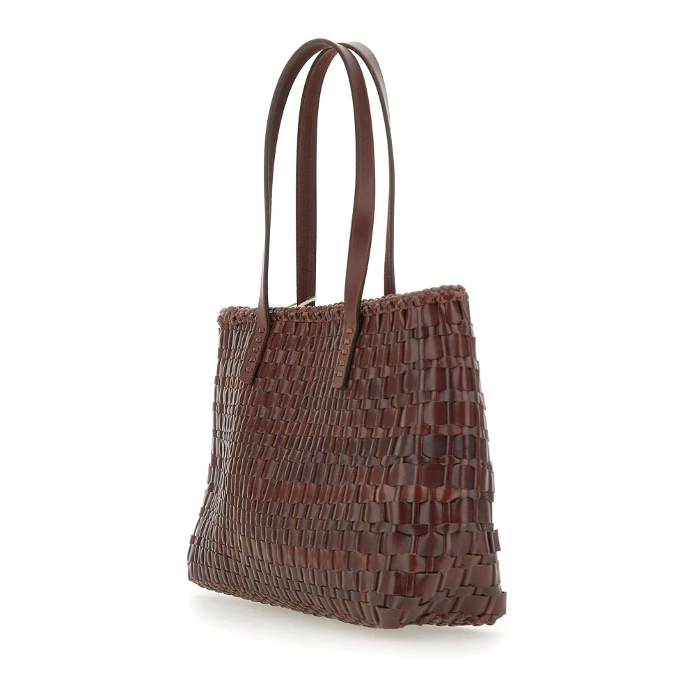 Dragon Diffusion Bruine Salvage Leren Schoudertas Brown Dames