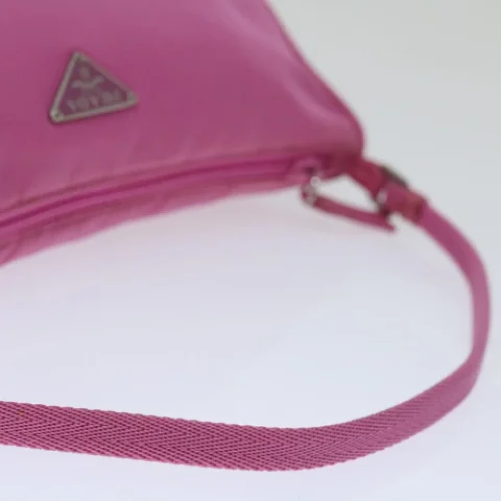 Prada Vintage Pre-owned Nylon pouches Pink Dames