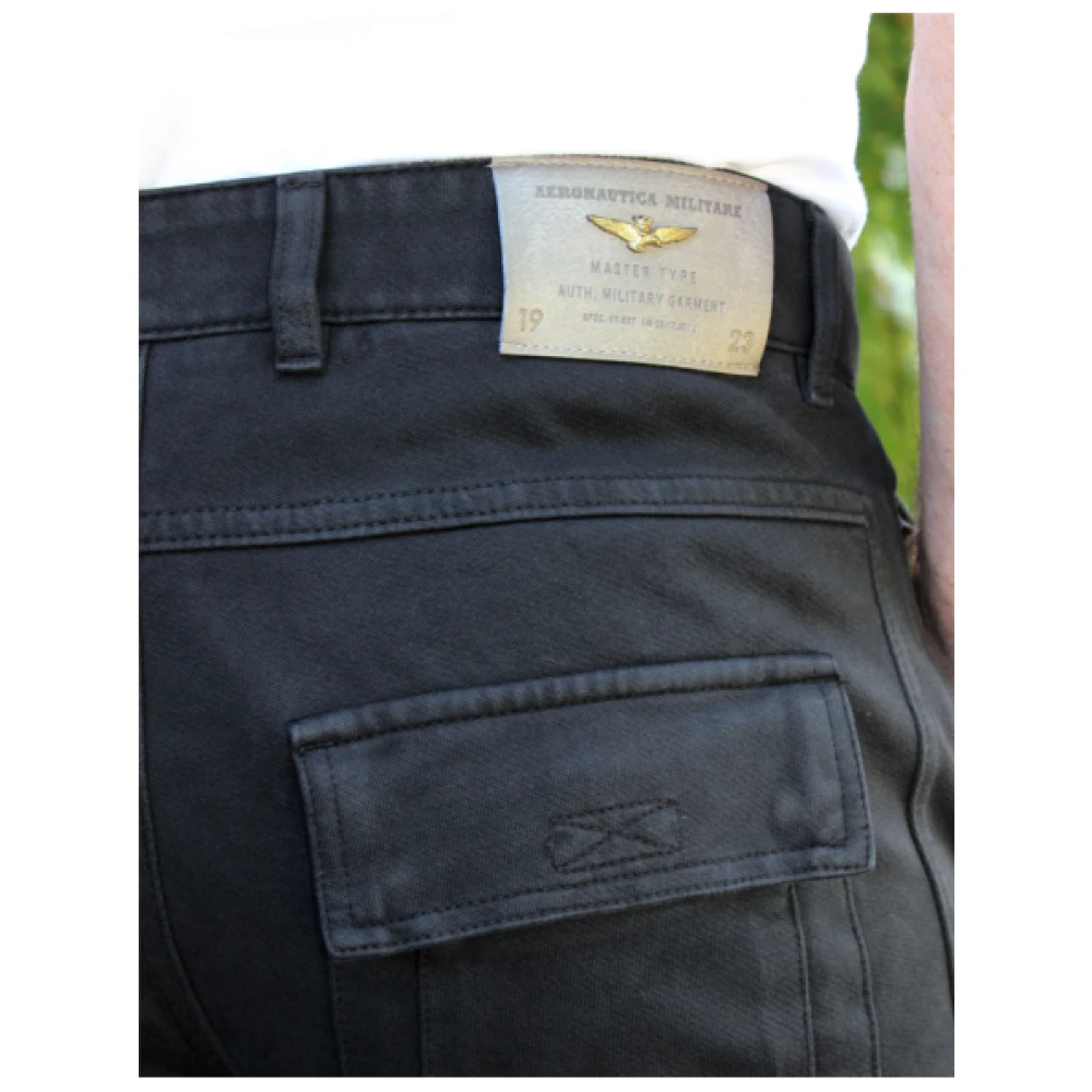 aeronautica militare Katoenen Anti-G Joggingbroek Black Heren