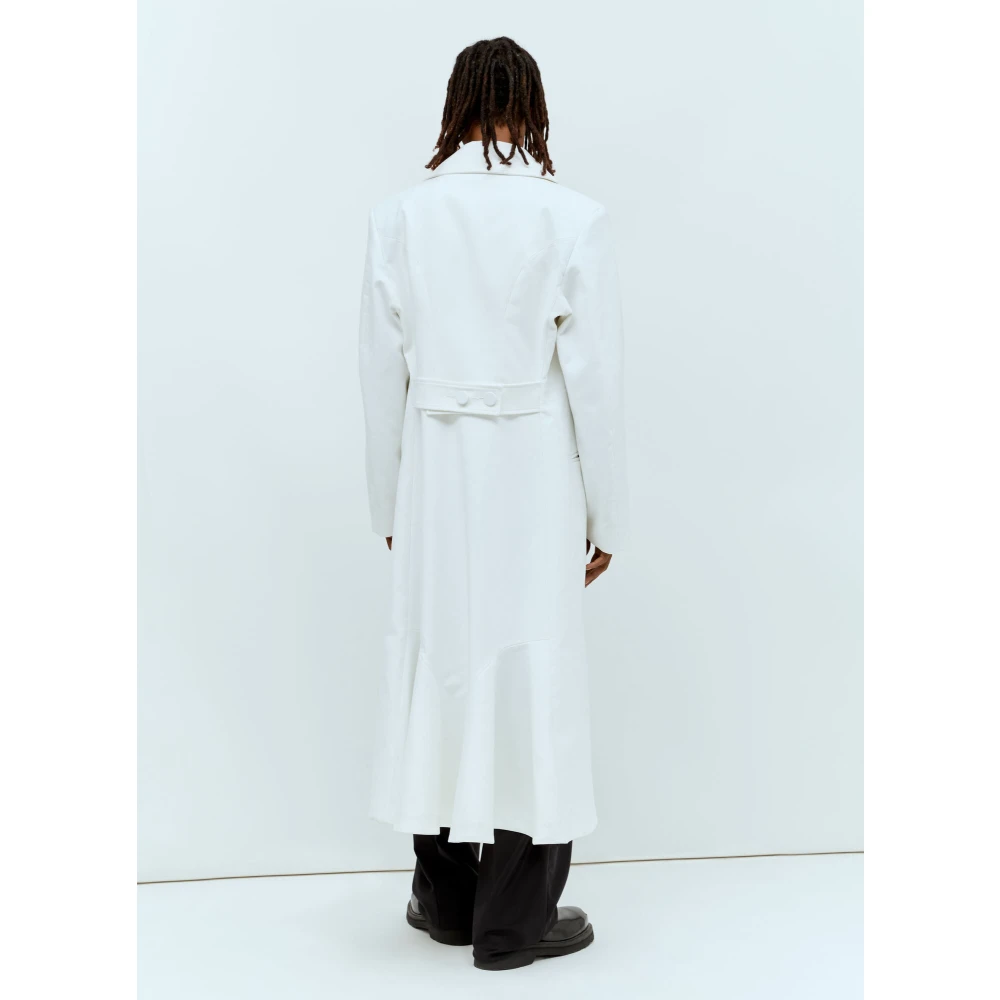 Aaron Esh Dubbelknoopsjas White Heren