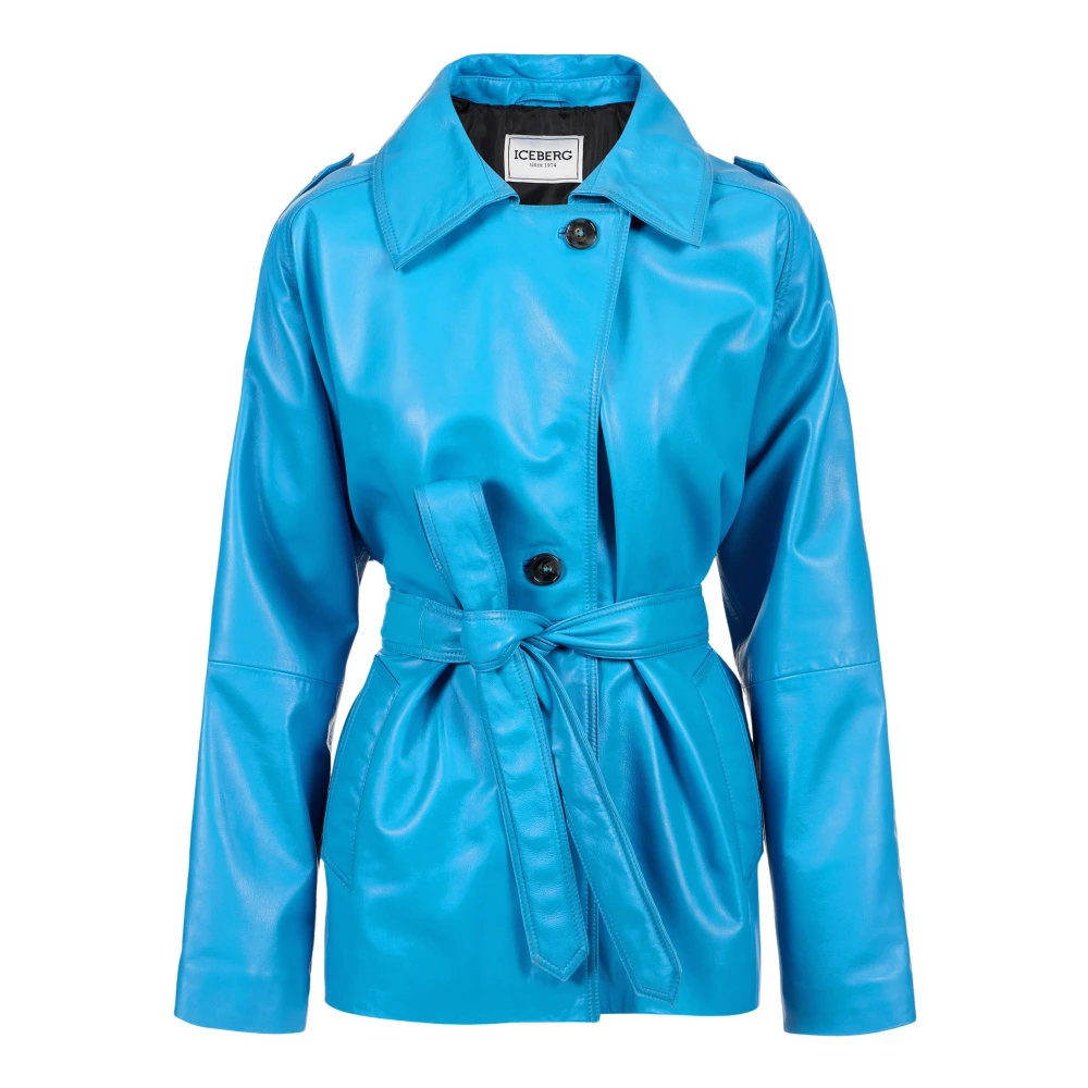 Jackets > Leather Jackets - - Iceberg - Modalova