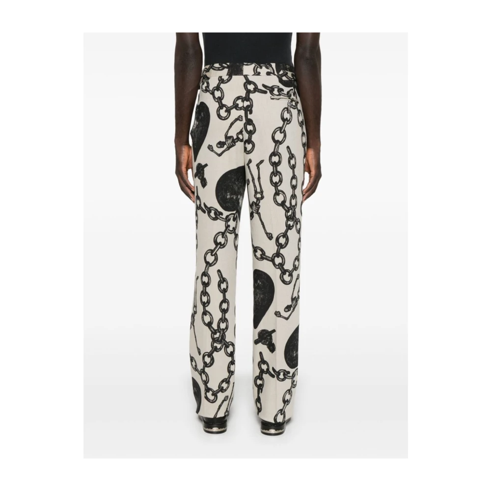 Vivienne Westwood Hartketting Print Broek White Heren