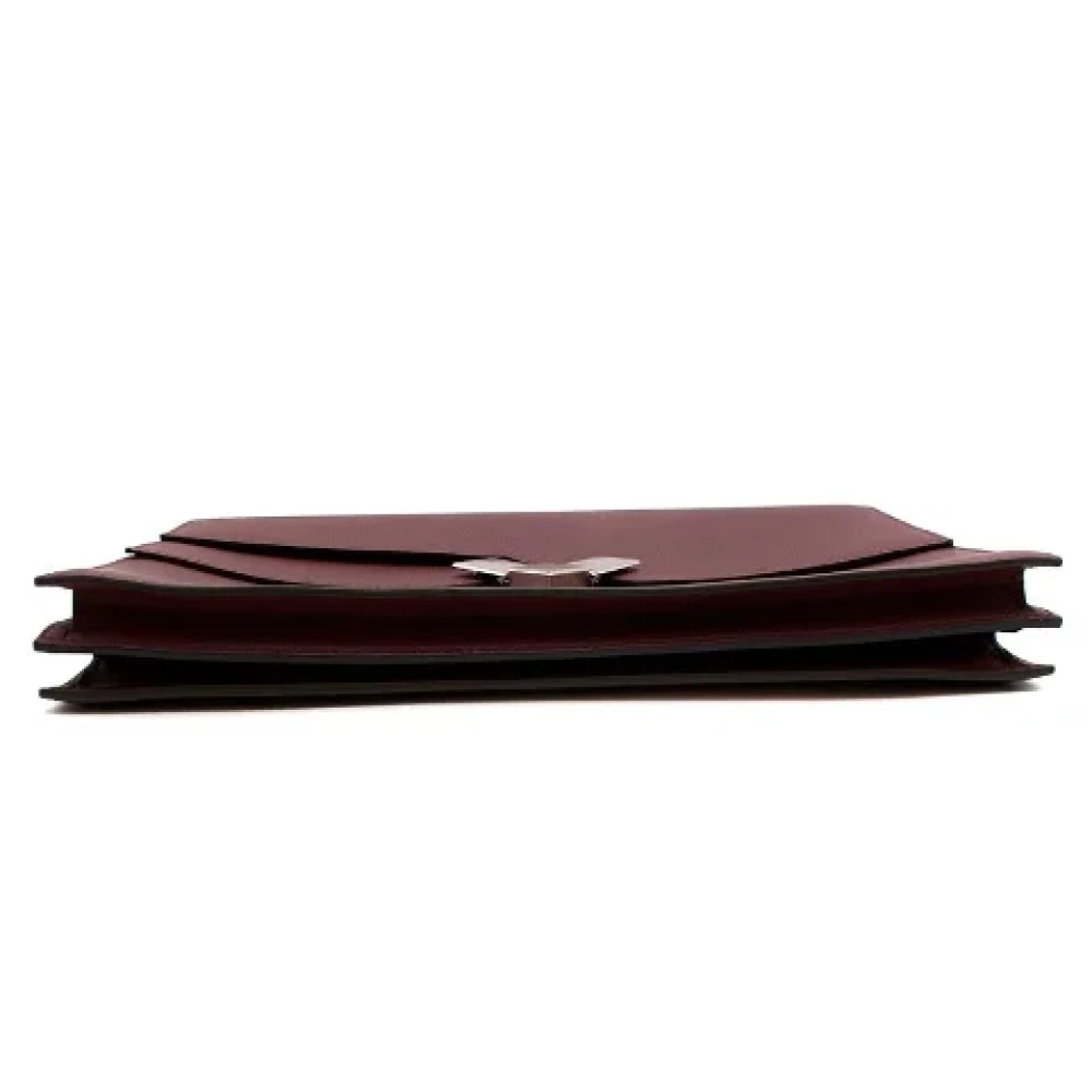 Hermès Vintage Pre-owned Canvas clutches Red Dames