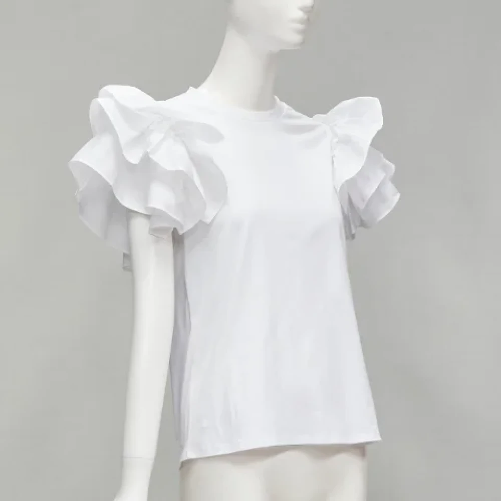 Alexander McQueen Pre-owned Cotton tops White Dames