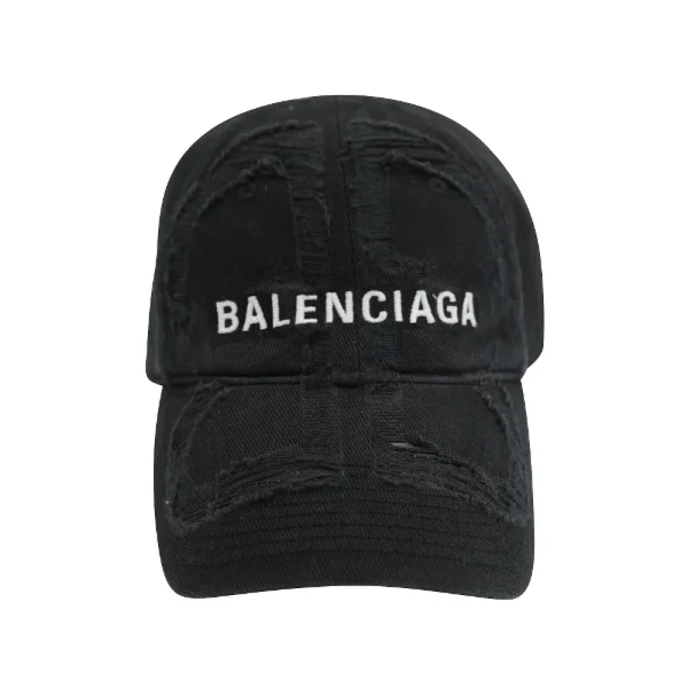 Balenciaga Vintage Pre-owned Cotton hats Black Heren