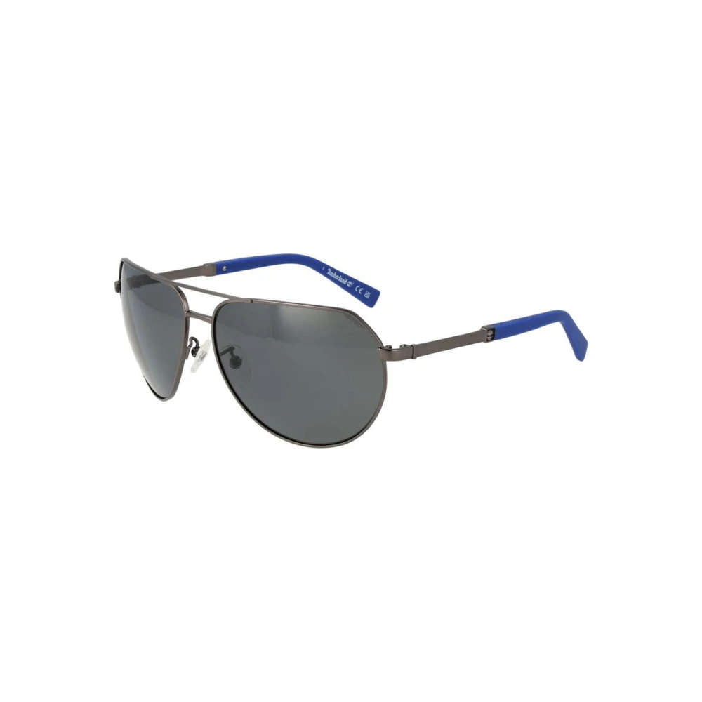 Timberland Men's Gray Classic Aviator Polarized Sunglasses