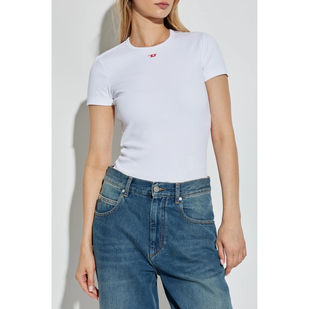 Diesel Top T-Ele-Long-D White Dames