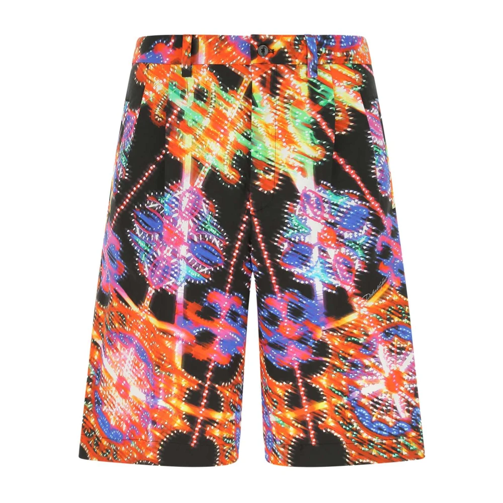 Dolce & Gabbana Gedrukte Bermuda Shorts Multicolor Heren