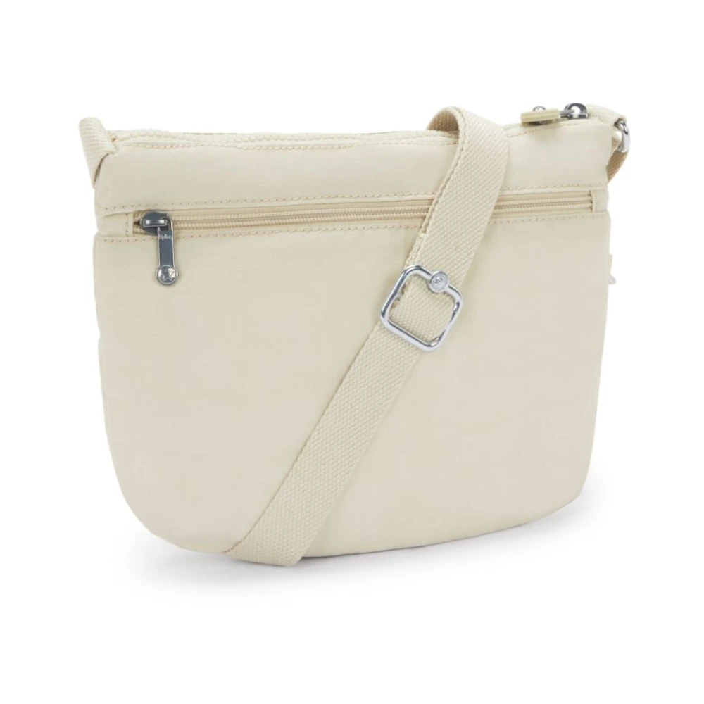 Kipling Compacte Crossbody Tas met Meerdere Zakken Beige Unisex