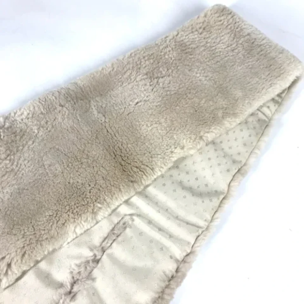 Louis Vuitton Vintage Pre-owned Fabric scarves Beige Dames