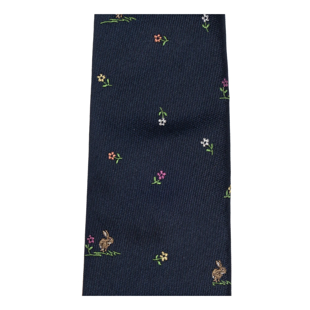Paul Smith Zijden stropdas Blue Heren