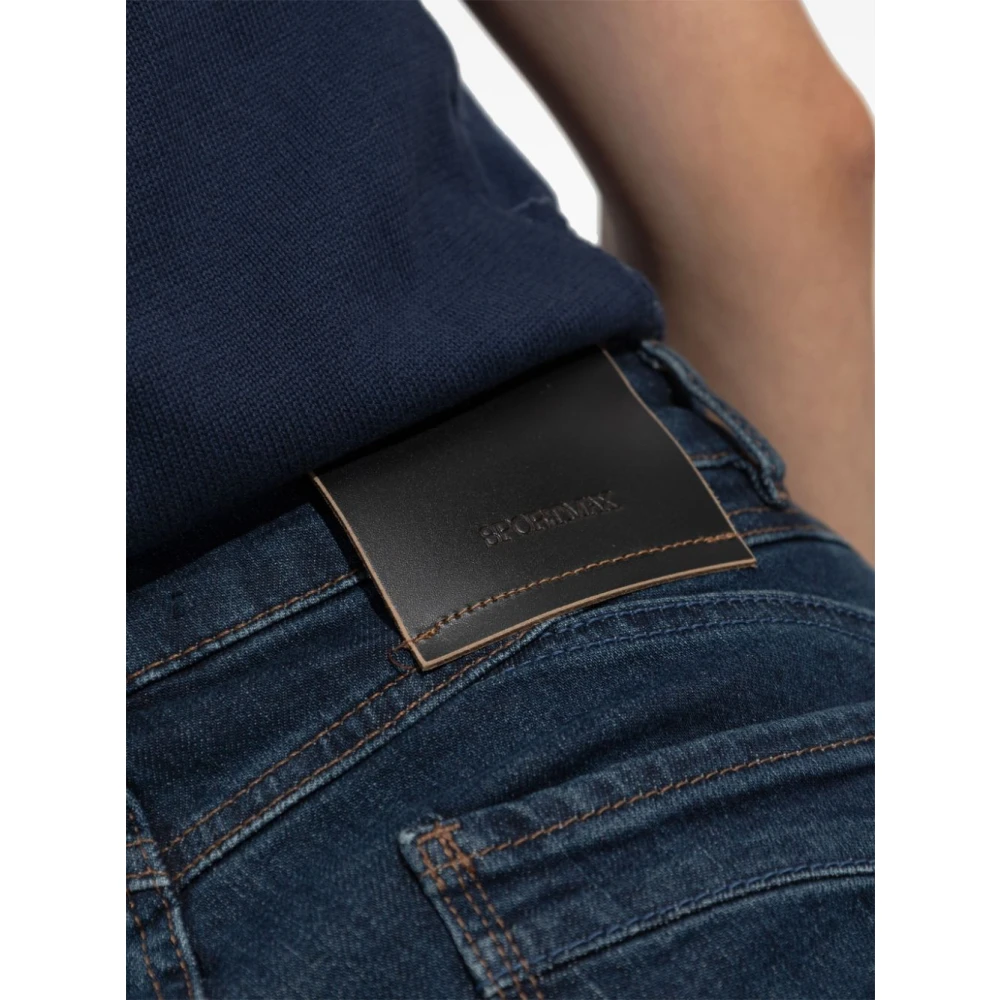 SPORTMAX Stijlvolle Denim Jeans Umbria 007 Blue Dames
