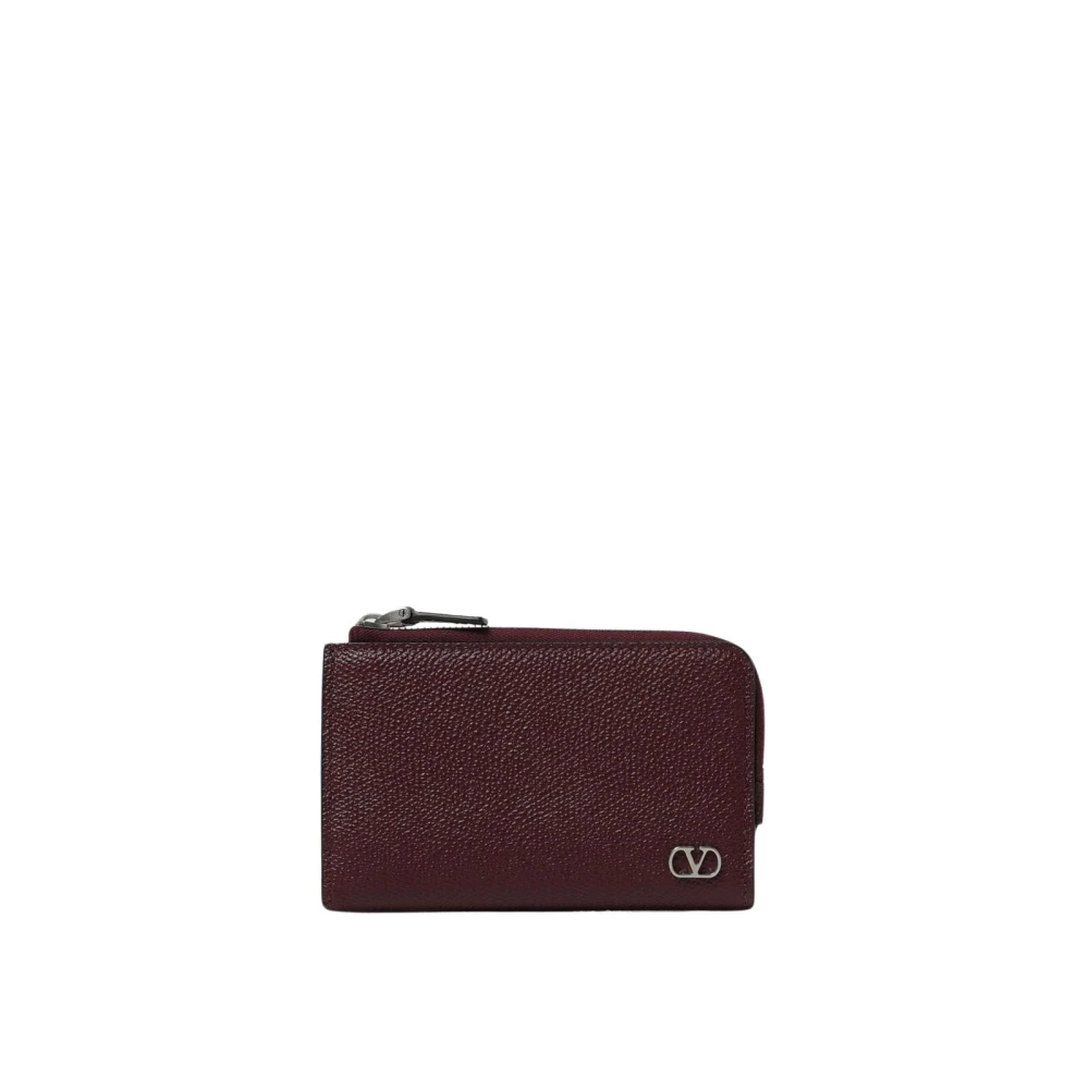 Valentino Garavani Men's Red Zip Around Wallet
