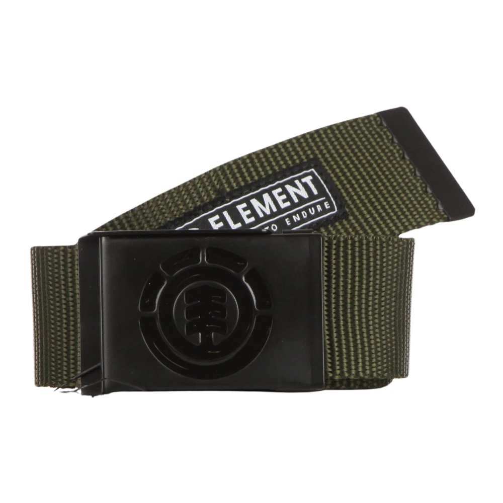 Element Leger Mannen Riem met Flesopener Green Heren