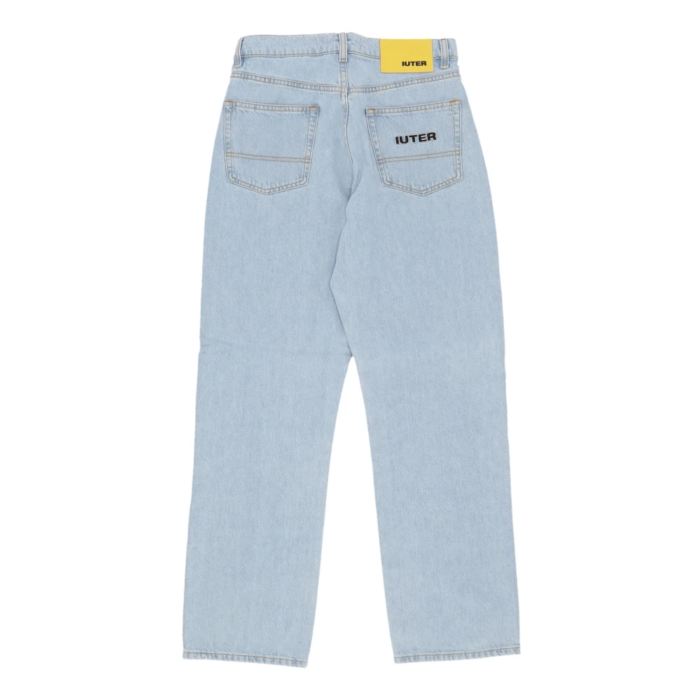 Iuter Lichtblauwe Losse Denim Broek Blue Heren