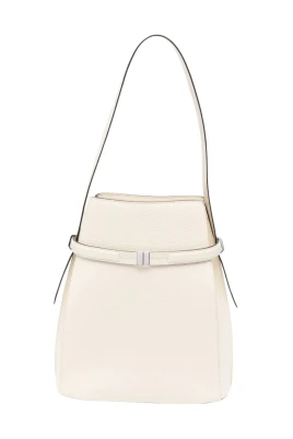 Bältad Läder Bucket Bag