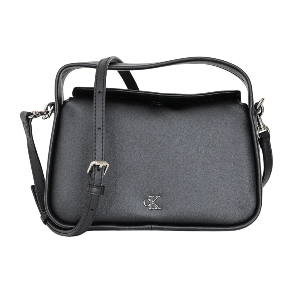 Calvin Klein Zwarte Mini Block Schoudertas Black Dames