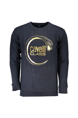 sweatshirt-en-coton-bleu-avec-logo-imprime