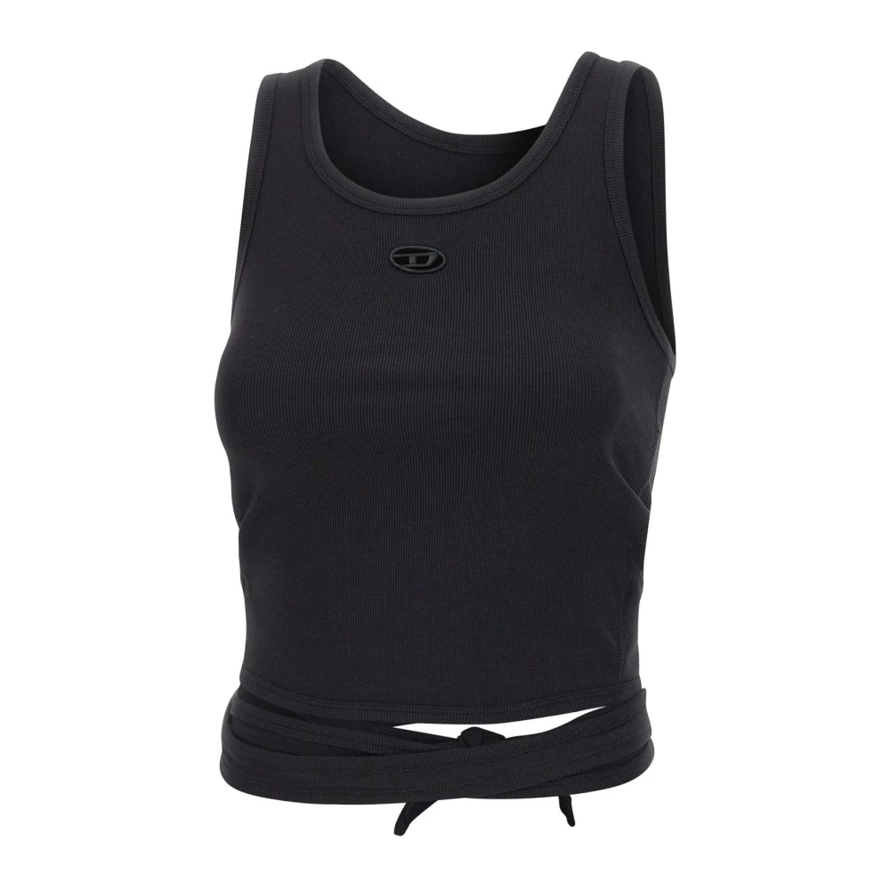 Diesel Women's Black Sleeveless Tops, S, T-Anky-Tail-S1
