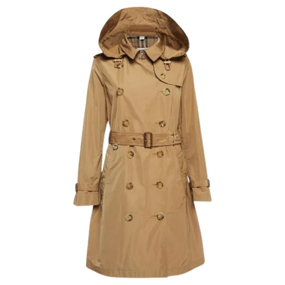 Burberry Vintage Pre-owned Fabric outerwear Brown Dames