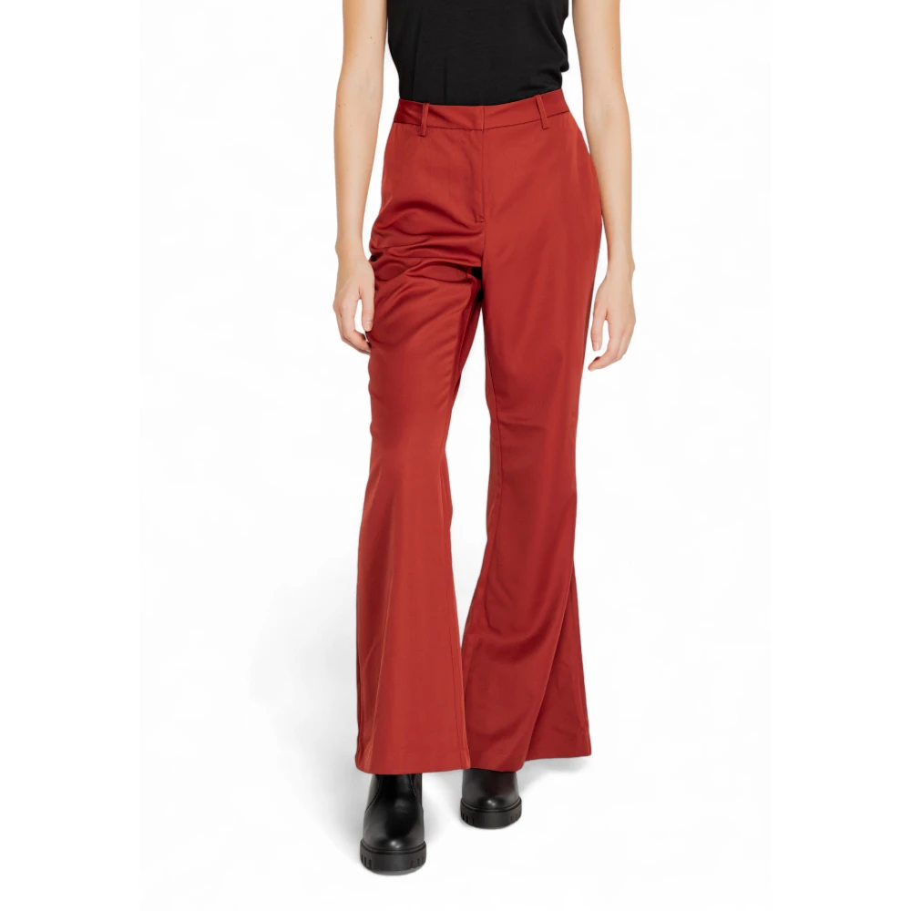 Vero Moda Flared Pant Herfst Winter Collectie Red Dames