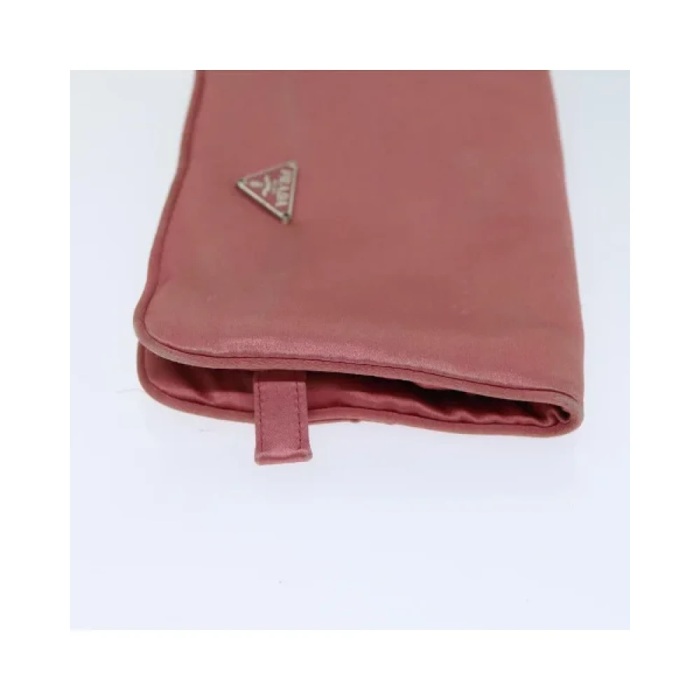 Prada Vintage Pre-owned Satin prada-bags Pink Dames