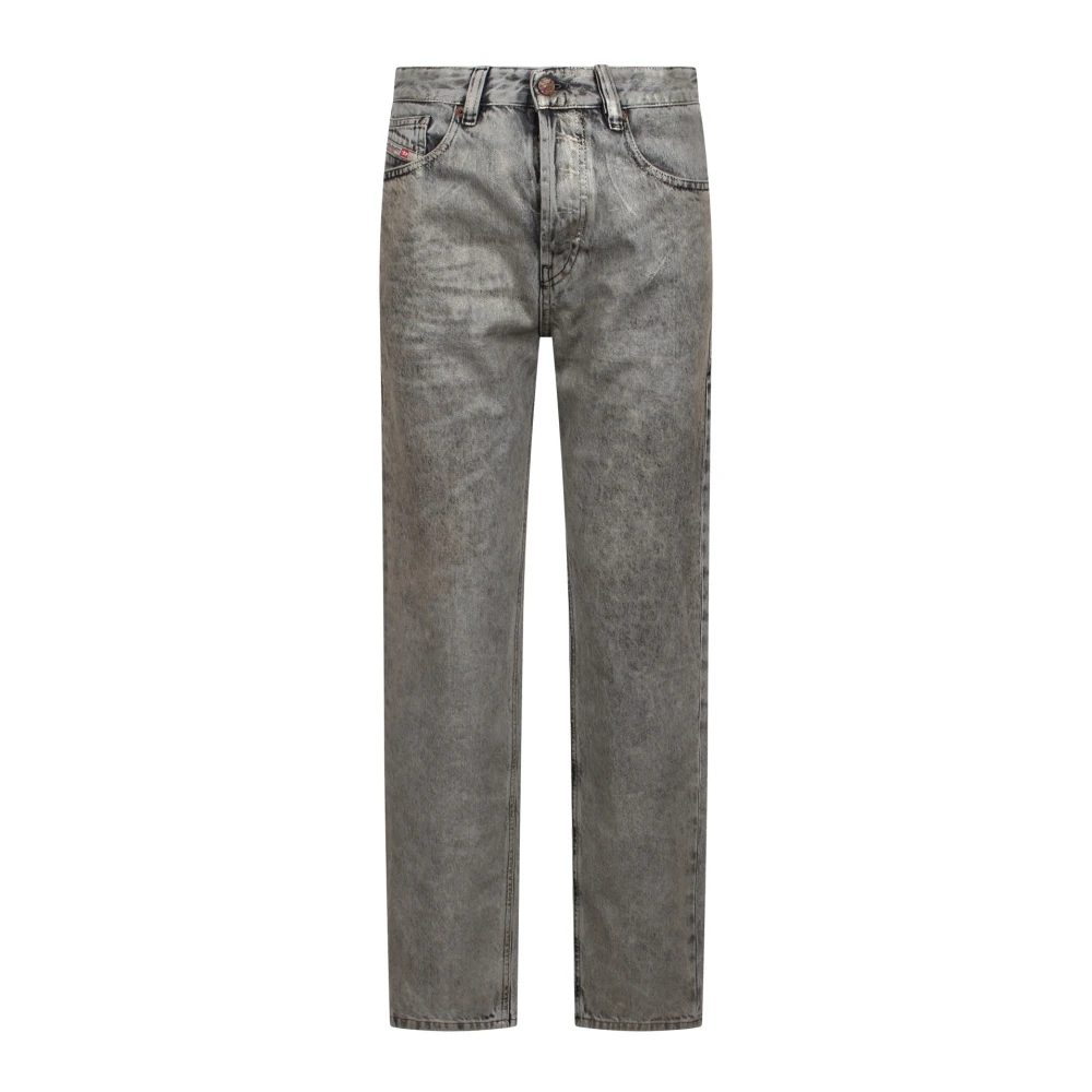 Diesel Vintage wide-leg jeans met whiskering Gray Dames