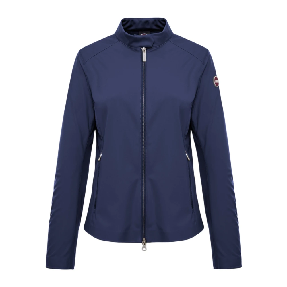 Colmar Vrouw Blauw Fitness Dames, 3XL, Leer, Softshell Biker Jacket