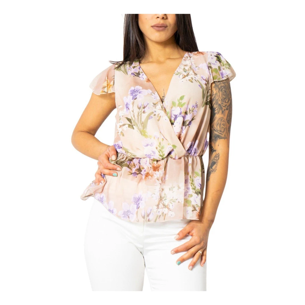 RINASCIMENTO Floral Print Wrap Top Multicolor Dames