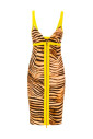 robe-midi-beige-a-imprime-animalier