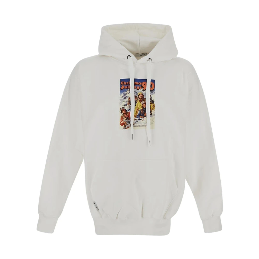 Family First Gezellige Katoenen Sweatshirt voor vakanties White Heren