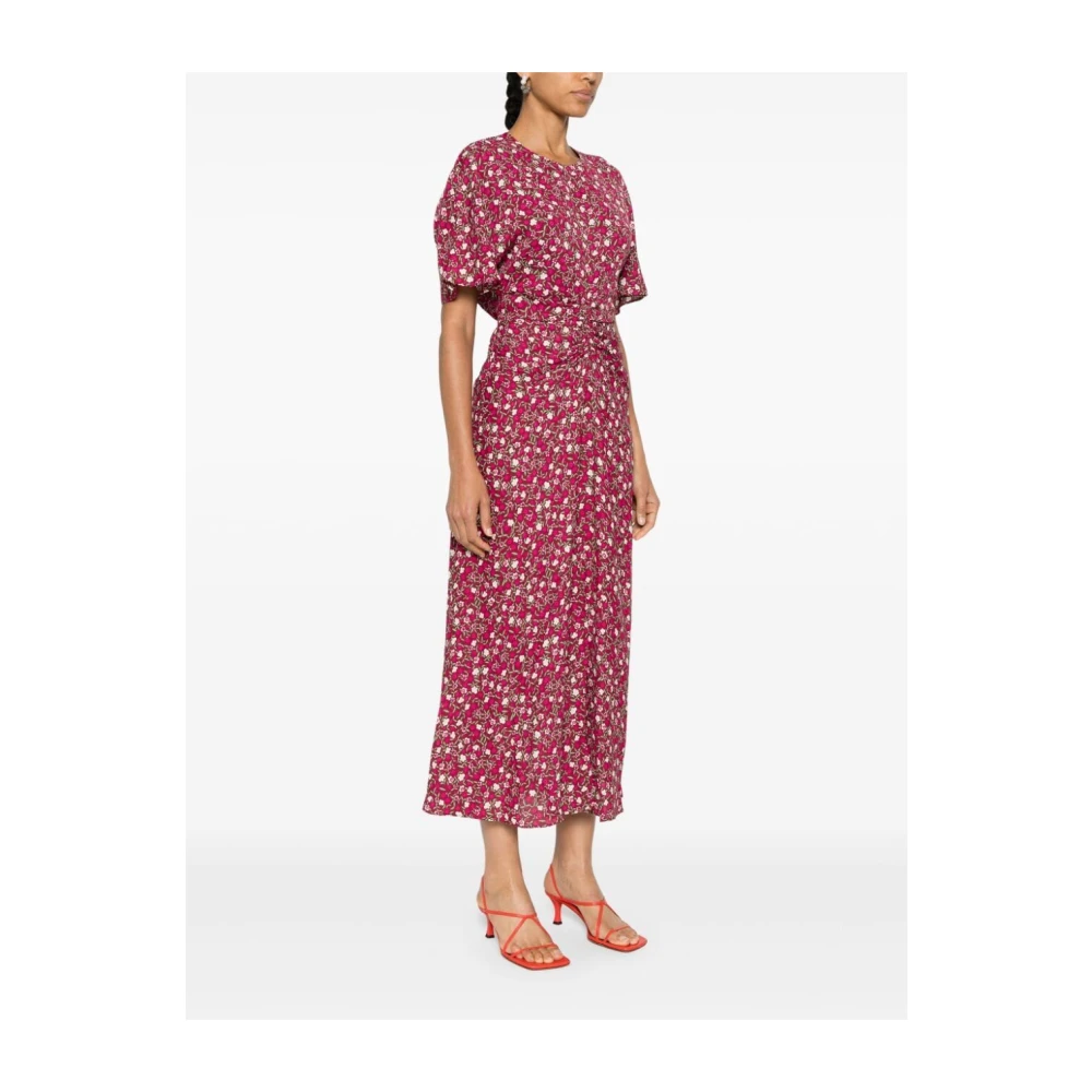 Saloni Wineberry Marta Jurk Pink Dames
