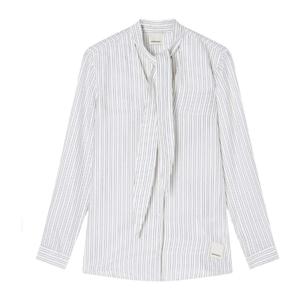 Emporio Armani Women's White Cupro And Viscose Shirt