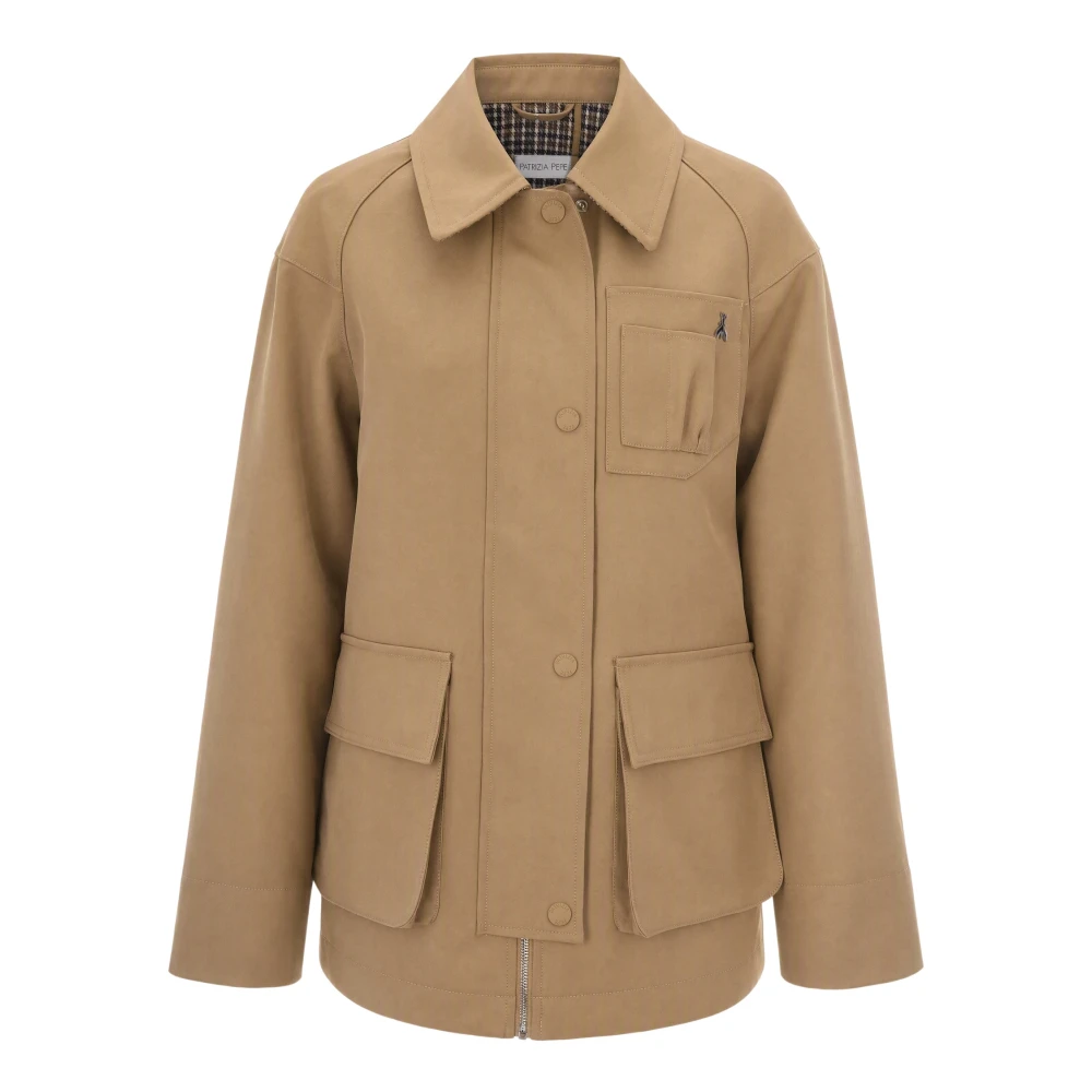Patrizia Pepe Chaqueta Ligera Jackets Mujer Beige Xs