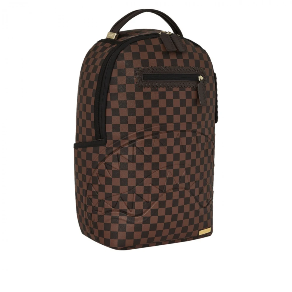 Sprayground Bruine Check Rugzak Brown Unisex