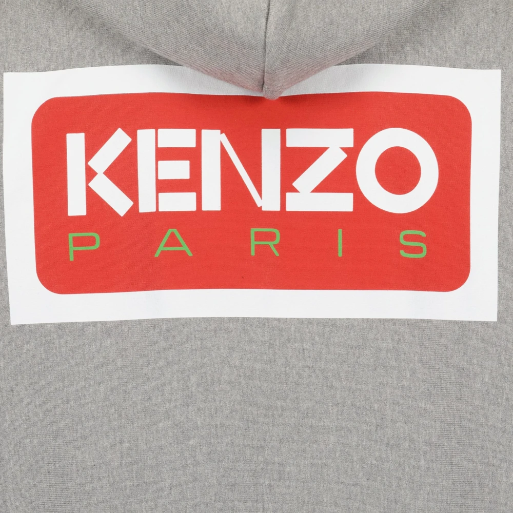 Kenzo Zip Sweatshirt met capuchon Gray Heren