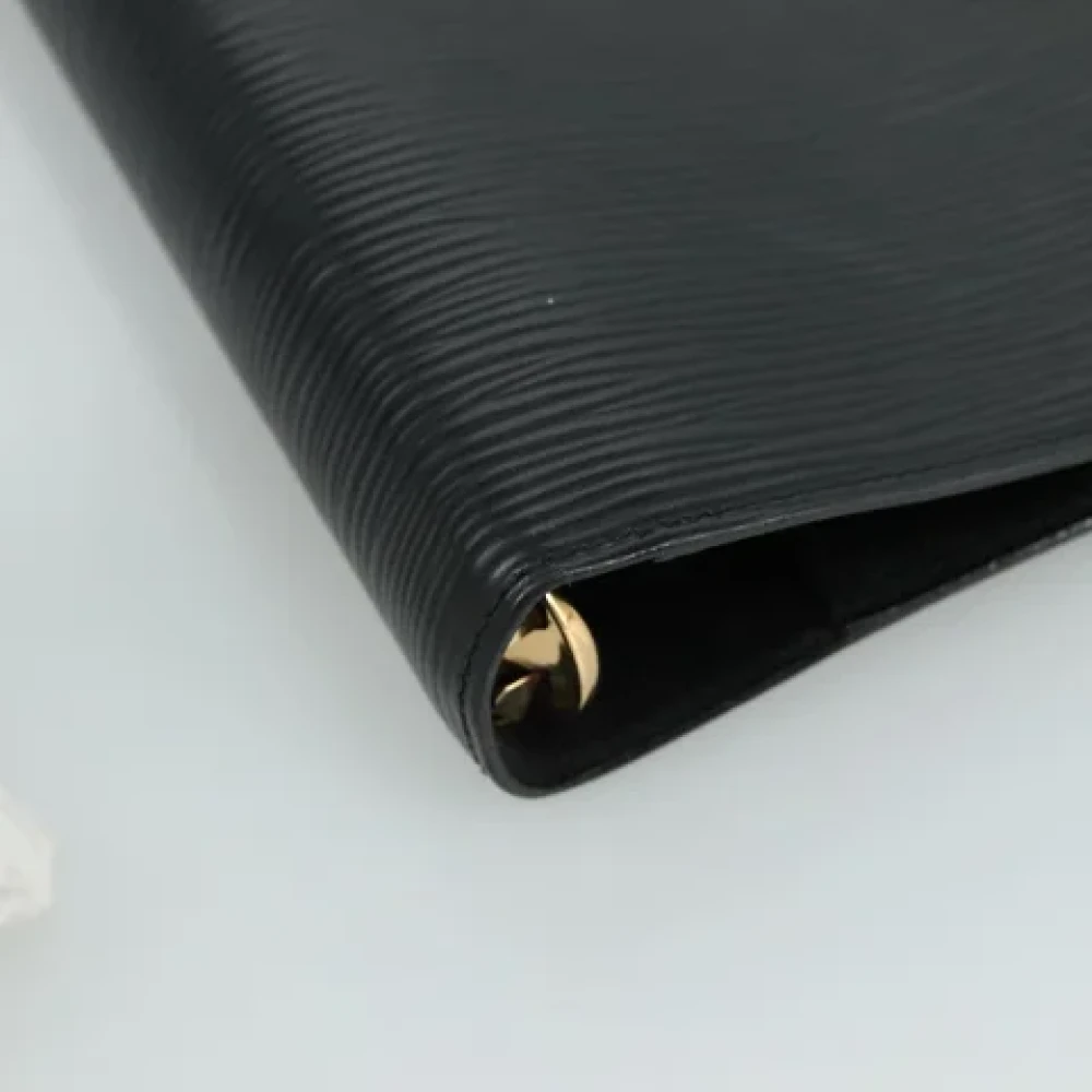 Louis Vuitton Vintage Pre-owned Leather home-office Black Dames