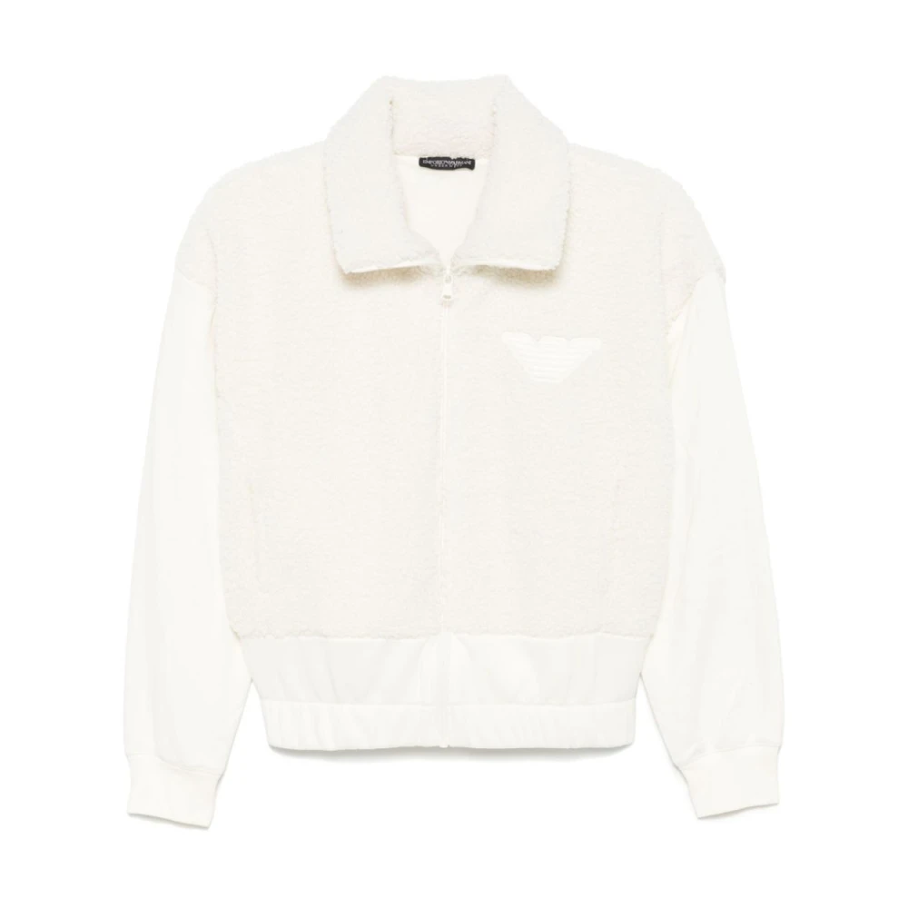 Emporio Armani Witte Sweaters met Ritssluiting White Dames