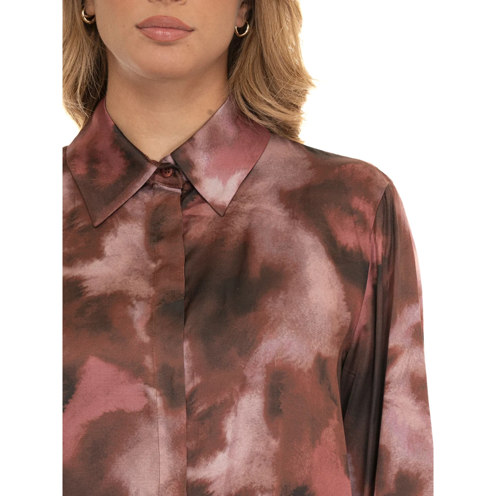 Liu Jo Blouse met tegeldruk en magneetsluiting Pink Dames