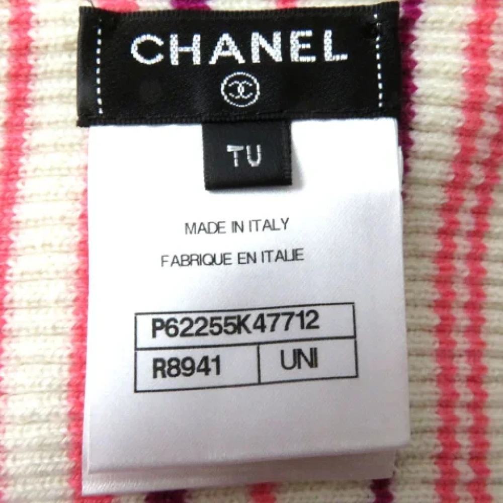 Chanel Vintage Pre-owned Cashmere scarves Pink Dames