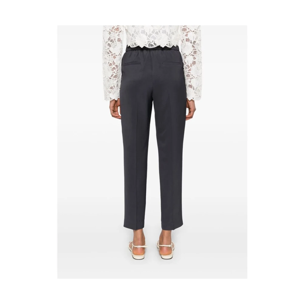 PESERICO Antracietgrijze Elastische Taillebroek Gray Dames
