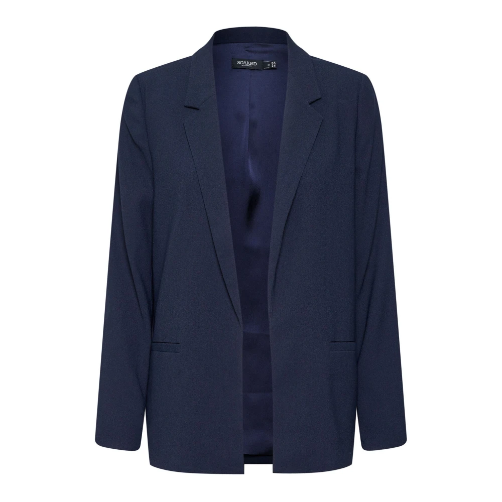 Soaked In Luxury Women's Blue Blazers, Xl, Night Sky Blazer With Long Sleeves