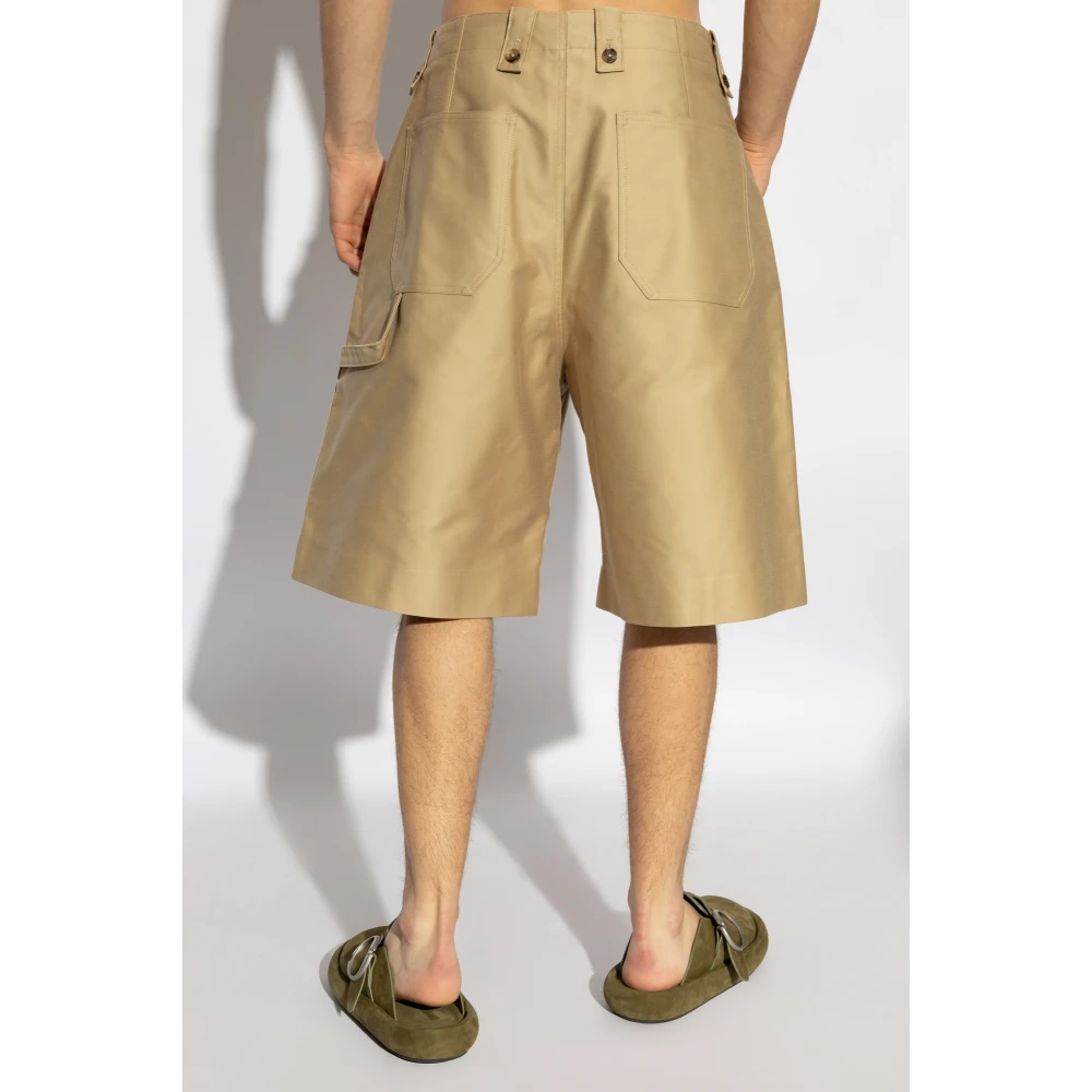 alexander mcqueen Shorts met zakken Beige Heren