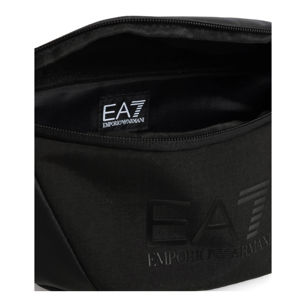 Emporio Armani EA7 Stijlvolle heuptas met verstelbare band Black Heren
