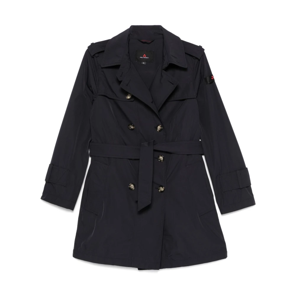 Peuterey Blauwe Parka Dames Modieuze Jas Black Dames