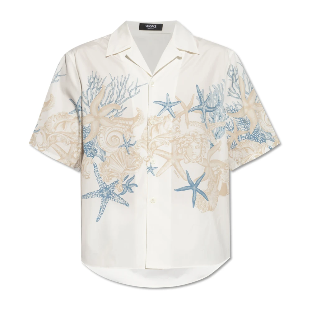 Versace Shirt met Barocco Sea print Multicolor Heren