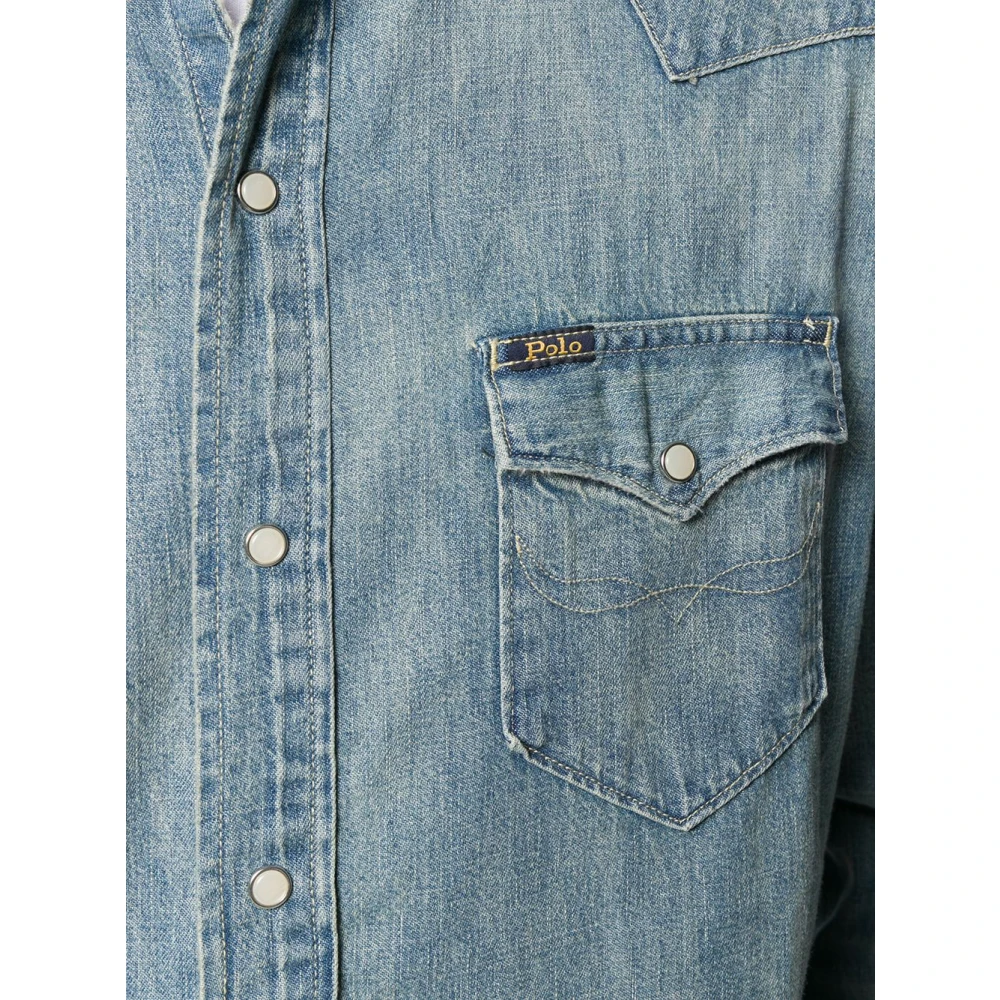 Polo Ralph Lauren Blauw Overhemd voor Mannen Blue Heren