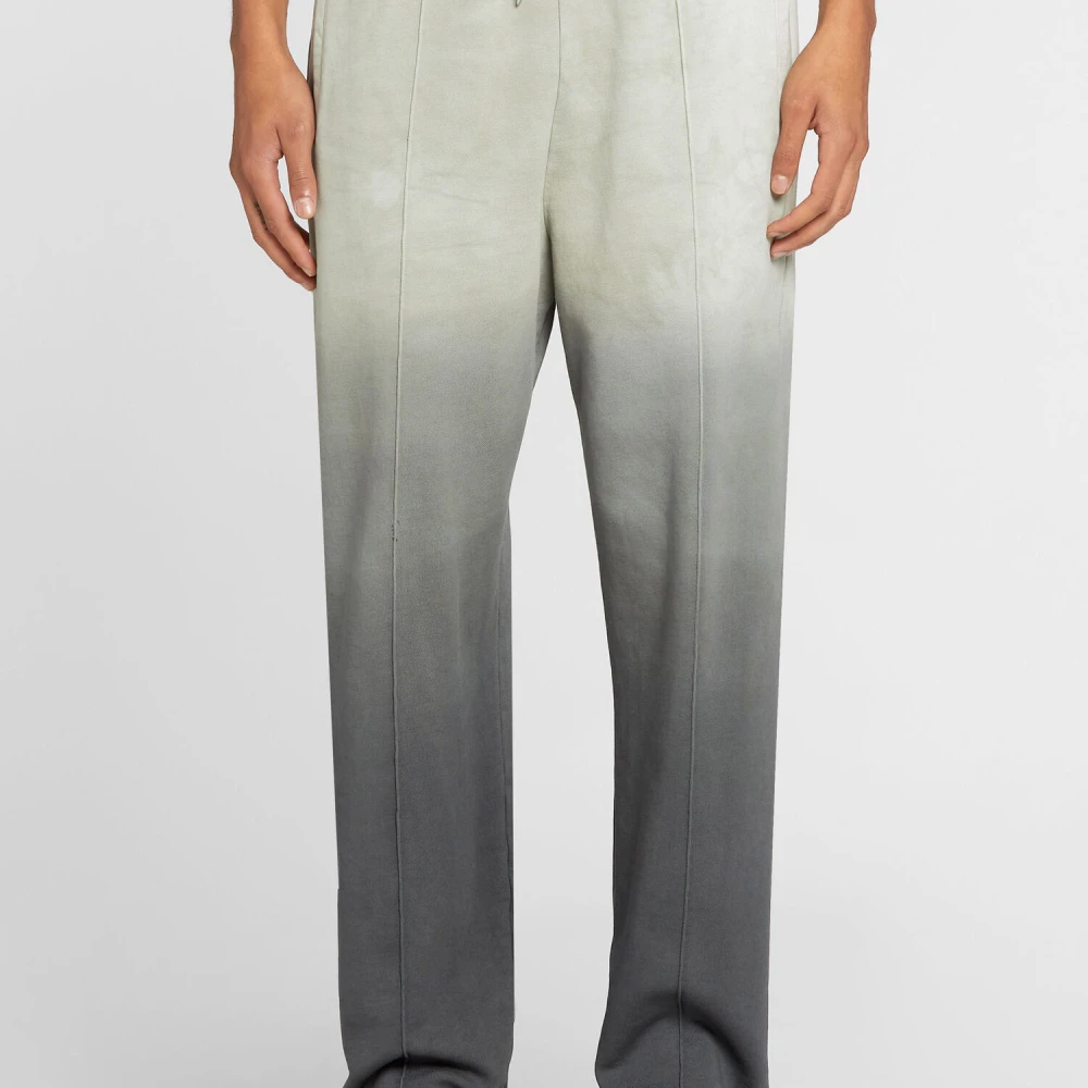 Roberto Cavalli Faded Cotton Sweatpants met Tiger Tooth Hangers Green Heren